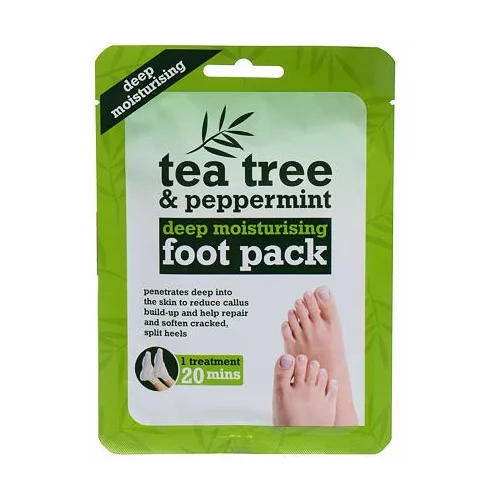 Xpel tea tree tea tree & peppermint deep moisturising foot pack vlažilna krema za stopala 1 ks za ženske