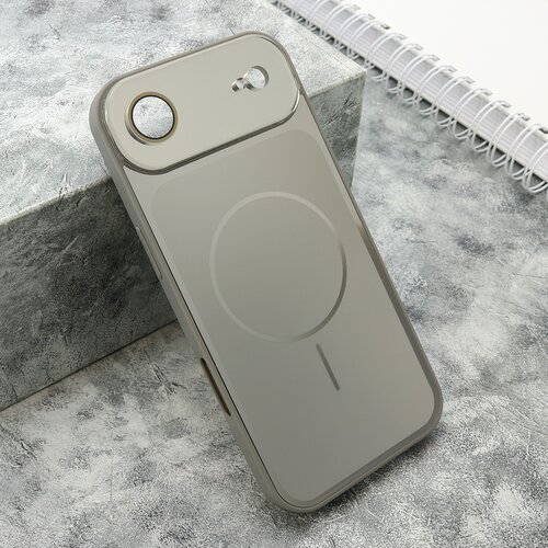  Maska za iPhone AIR (6.6) COLOR METAL MagSafe II srebrna Slike