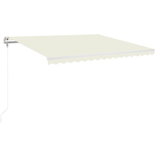 VidaXL Automatska tenda sa senzorom za vjetar LED 400x350 cm krem Slike