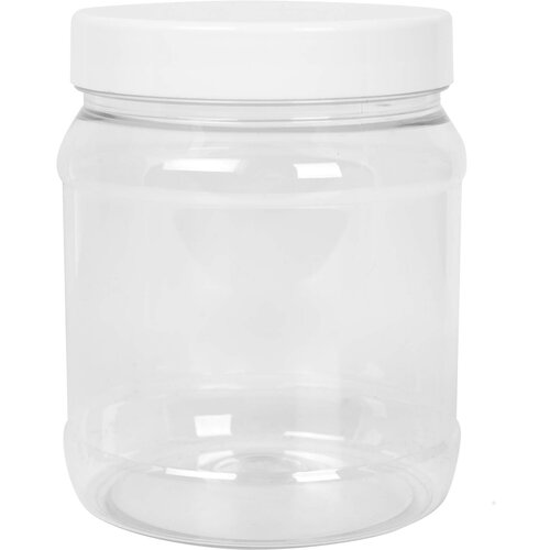 GSG24 Okrogel kozarec s pokrovom, navoj 100/400, prozoren, 1000 ml, (21384739) Cene