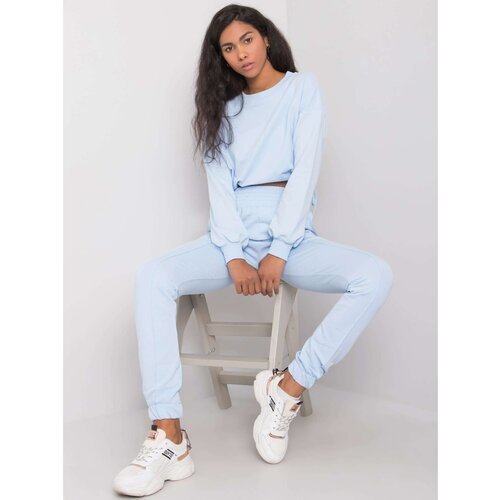 Fashion Hunters RUE PARIS Light blue women&amp;#039;s set Slike