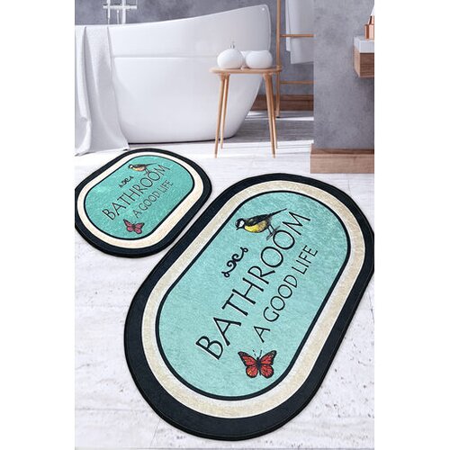 Lessentiel Maison Molla prostirka za kupatilo, 2 komada, šarena Cene