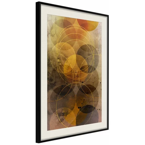  Poster - Golden Circles 40x60