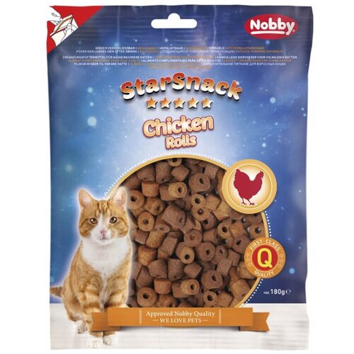 Nobby Starsnack Rolls piščanec - 180 g Cene
