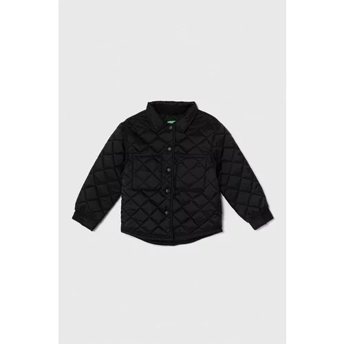 United Colors Of Benetton Otroška jakna črna barva