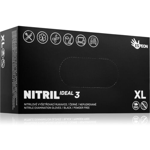 Espeon Nitril Ideal3 Black nitrilne rukavice bez pudera veličina 100 kom Cijene