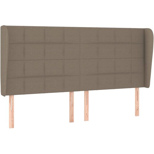 Maison Chic posteljno vzglavje - vzglavna omarica - nočna omarica z u&amp;scaron;esi taupe 183x23x118/128 cm blago, (21709466) Slike