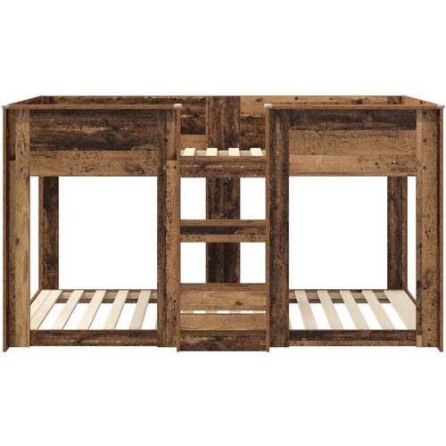  Krevet na kat za djecu Staro drvo 75 x 190 cm Konstruirano drvo Slike