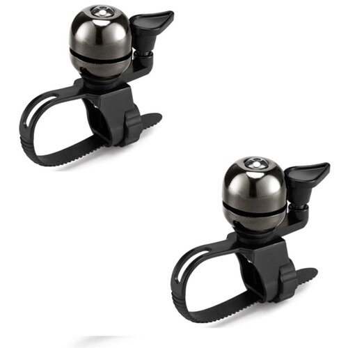 INF Mini kolesni zvonec 2-pack – bakrena prevleka, hitro namestitev Black, (5000295619) Cene