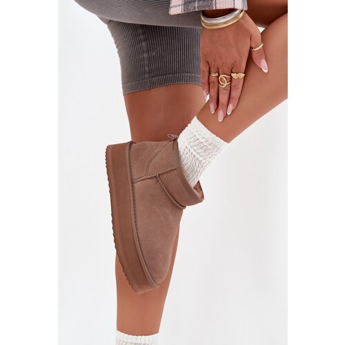 VINCEZA Suede Snow Boots for Women on Platform Slike
