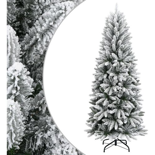 vidaXL Umjetno božićno drvce sa snijegom 210 cm PVC i PE Cijene