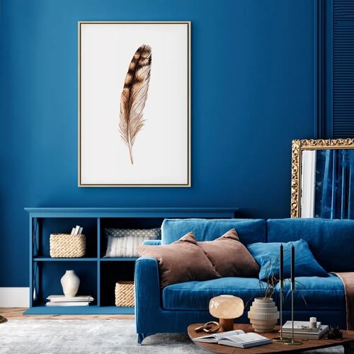  Slika - Magic Feather (1 Part) Vertical 60x90 U prirodnom drvenom okviru Cene