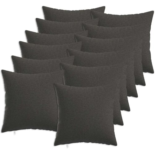  Jastuk s jastukom HEERLEN 12 kom. Tamnosiva Tkanina - Tamnosiva 45 x 45 cm 12 Cijene