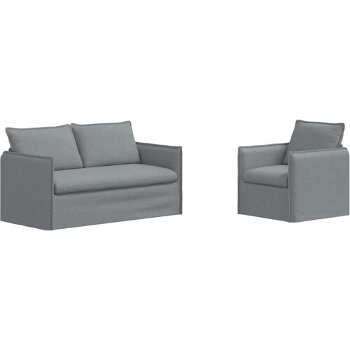SOFA Kavč 2 pcs Svetlo siva, (5000143940) Slike