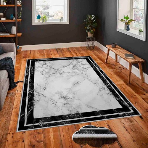 Conceptum Hypnose Hmnt404 whitegreyblack carpet (50 x 80) Cene