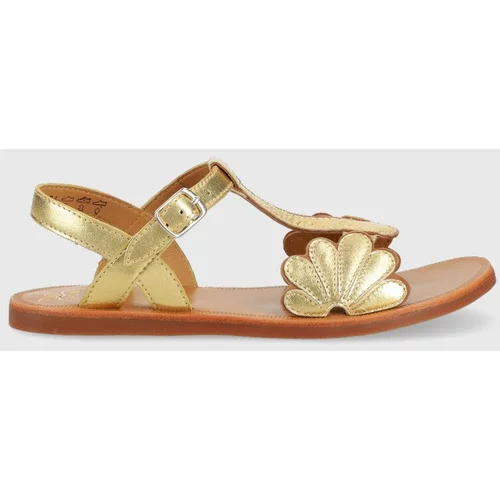 Pom d'Api Dječje kožne sandale boja: zlatna