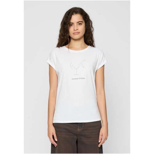 Mister Tee Ladies Cocktail O'Clock Tee white Cene