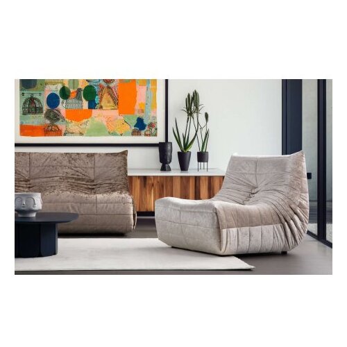 Atelier Del Sofa fotelja sa visokim naslonom ving chair bocek cream Slike