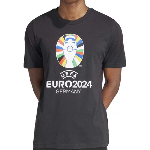 Adidas Majica kratkih rukava Euro 2024 za muškarce, boja: crna, s tiskom, IT9291