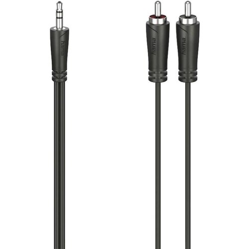 Hama 00205110 klinker / cinch avdio priključni kabel [2x moški cinch konektor - 1x 3\,5 mm banana moški konektor] 1.5 m črna, (20431841) Cene