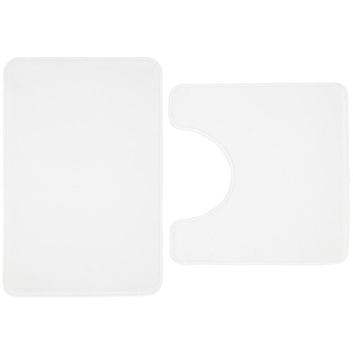 Catherine Lansfield Bijele kupaonske prostirke u setu 2 kom za WC 50x80 cm Anti-Bacterial &amp;ndash; Slike
