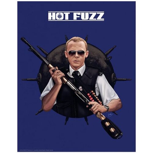 Fanattik Hot Fuzz art print, A3 Slike