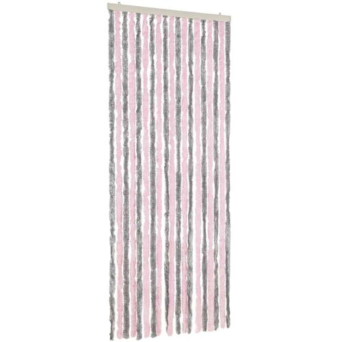  Zastor protiv muha srebrnosivi i ružičasti 56x185 cm &amp;scaron;enil Slike
