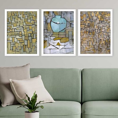 Wallity Set uramljenih slika 3BC_UN3894486, 3 Dela Cene