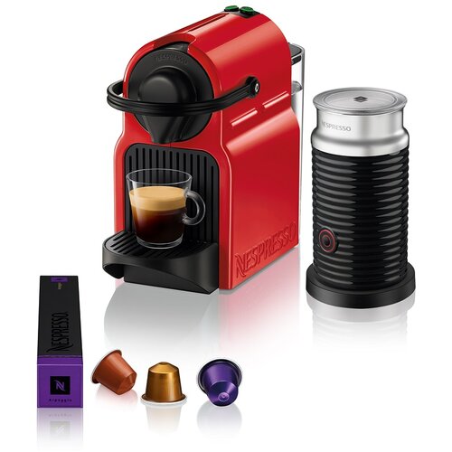 Nespresso inissia rdeč &amp; aeroccino nespresso Cene