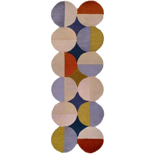 Flair Rugs Ročno tkan volnen tekač 80x230 cm Mia Ellipse – Cene