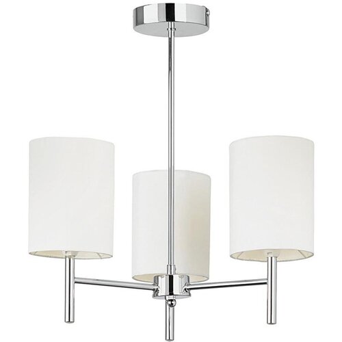  Endon 56642 - Luster na stalku BRIO 3xE14/40W/230V sjajni hrom/bela Cene