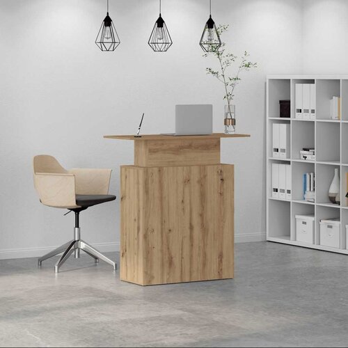  Recepcijski stol Artisan hrast 100x40x104 cm izrađeno drvo Slike