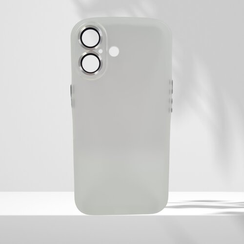  futrola matte silikon sa zastitom za kameru za iphone 16 (6.1) bela Cene