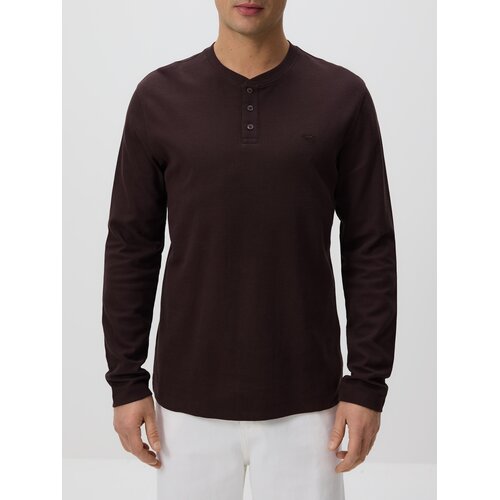 Reserved Slim fit bluza dugih rukava - tamnosmeđe Cijene