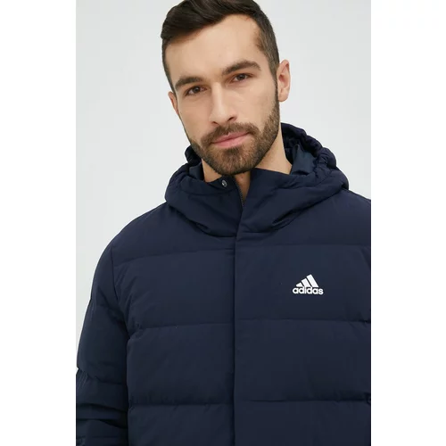 Adidas Pernata jakna za muškarce, boja: tamno plava, za zimu