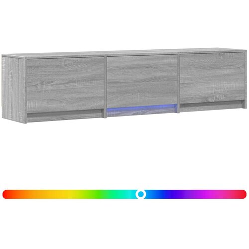vidaXL TV omarica z LED osvetlitvijo Siva Sonoma 165 x 34 x 40 cm, (5000210607) Cene