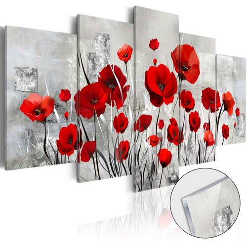  Slika na akrilnom staklu - Scarlet Cloud [Glass] 100x50 Cene