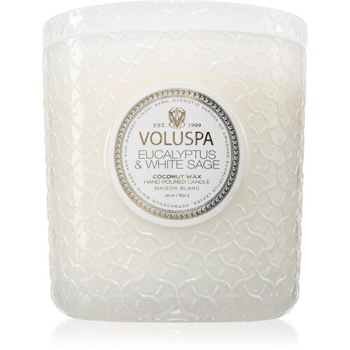 VOLUSPA Maison Blanc Eucalyptus & White Sage dišeča sveča 850 g Cene
