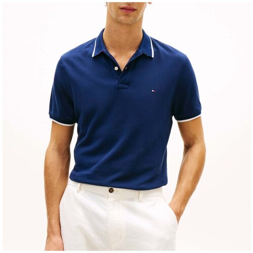 Tommy Hilfiger Polo majice kratki rokavi MW0MW42748 Modra Cene