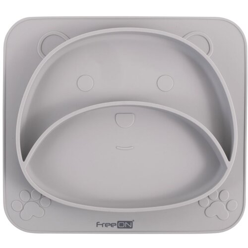 Freeon krožnik - navadni silikonski Bear grey 39678 Cene
