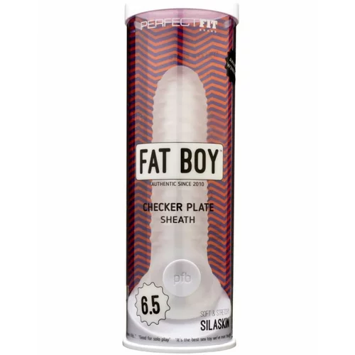 PerfectFIT Fat Boy Checker Box - omotač penisa (17 cm) - mliječno bijela