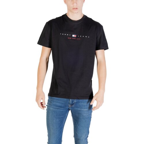 Tommy Hilfiger Polo majice dolgi rokavi TJM REG FLAG LINEAR DM0DM21911 Črna Slike