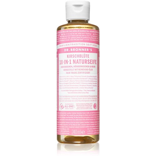 DR. BRONNER&amp;#039;S Naravno milo 18in1 - če&amp;scaron;njevi cvetovi - 240 ml Slike