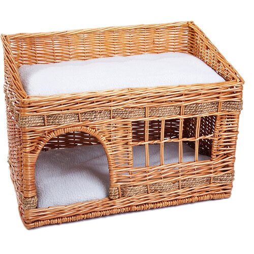 zooplus Kućica za mačke Pueblo - D 56 x Š 36 x V 42 cm - prirodna boja Cijene