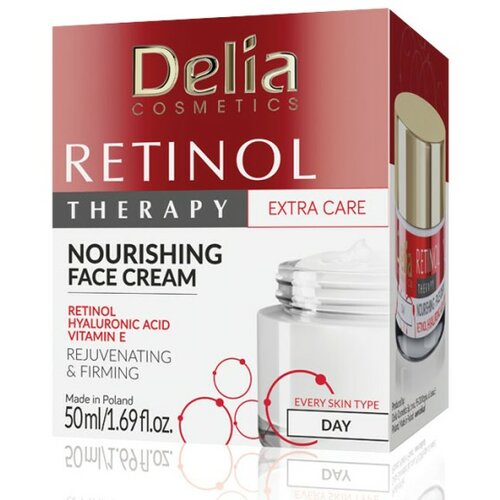 Delia retinol krema za lice protiv bora sa vitaminom e, aloe verom i hijauronom Cene