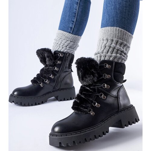 Gemre Black workers with decorative fur Quarto Cene