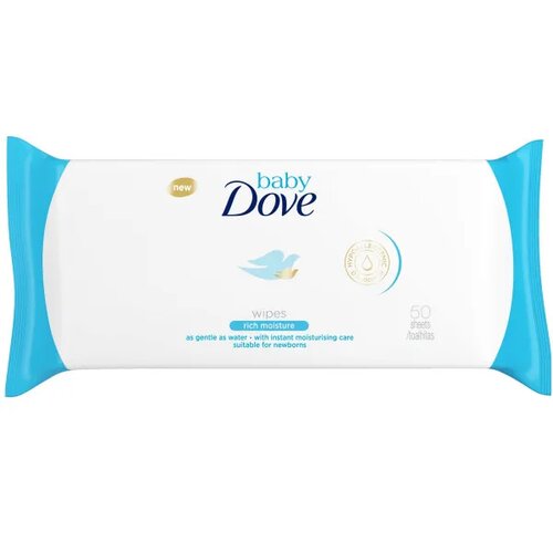DOVE BABY vlažne maramice rich 50 pcs Slike