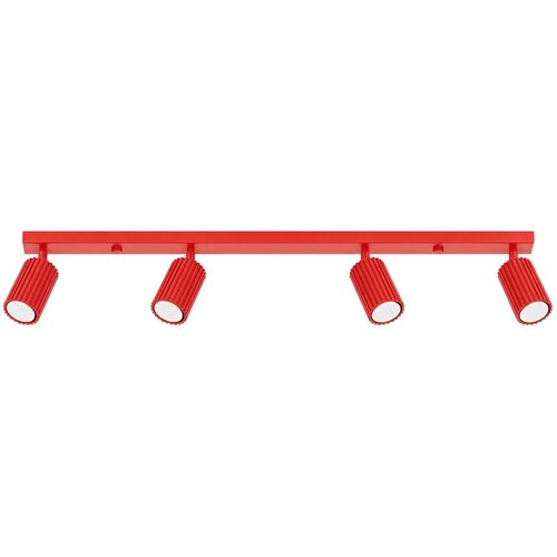 Sollux Lighting Stropna svetilka KARBON 4L rdeča, (5000500846) Cene