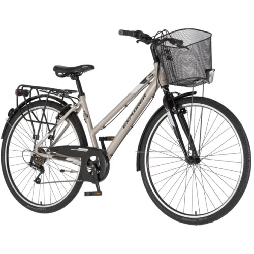 Explorer Bicikl tour axys lady 28" alu 17" v-brake 6 brzina 155-178cm (s/m) sivi Cene