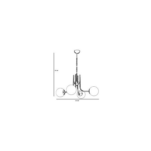 Opviq Luster Nevada, 70 cm, 65 cm, E27, Crna Cijene